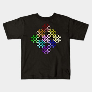 Rainbow bubble diamond Kids T-Shirt